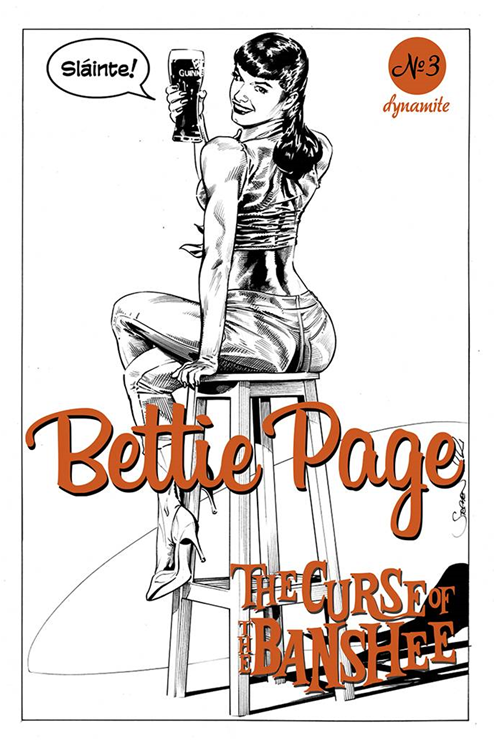 Bettie Page & Curse of the Banshee #3 Cover F 1 for 10 Incentive Mooney Pencils