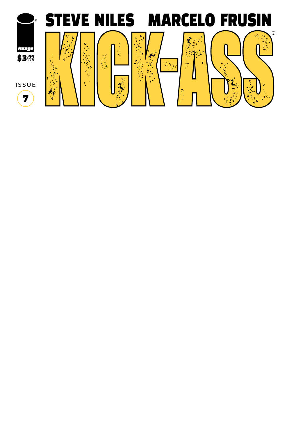 Kick-Ass #7 Cover E Blank Cover (Mature)