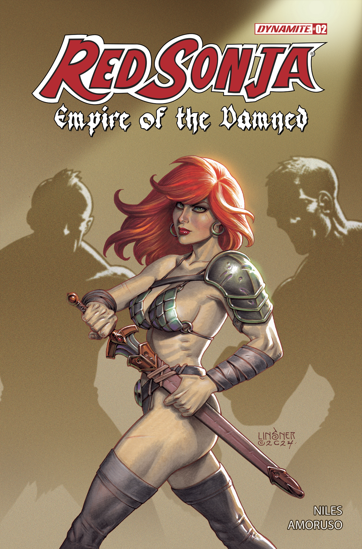 Red Sonja Empire of the Damned #2 Cover G 1 for 10 Incentive Linsner Foil