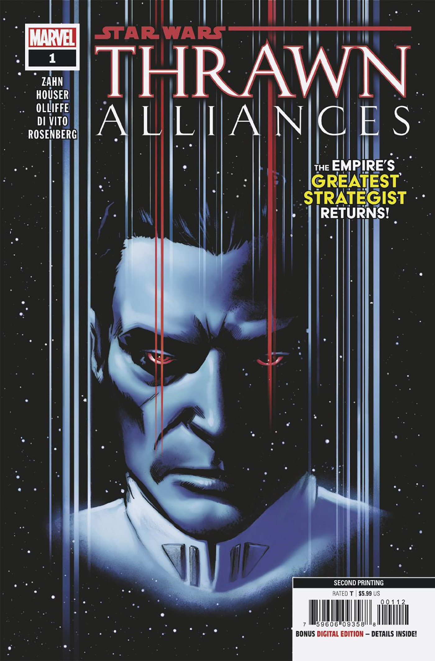 Star Wars Thrawn Alliances #1 Lee Garbett 2nd Printing Variant