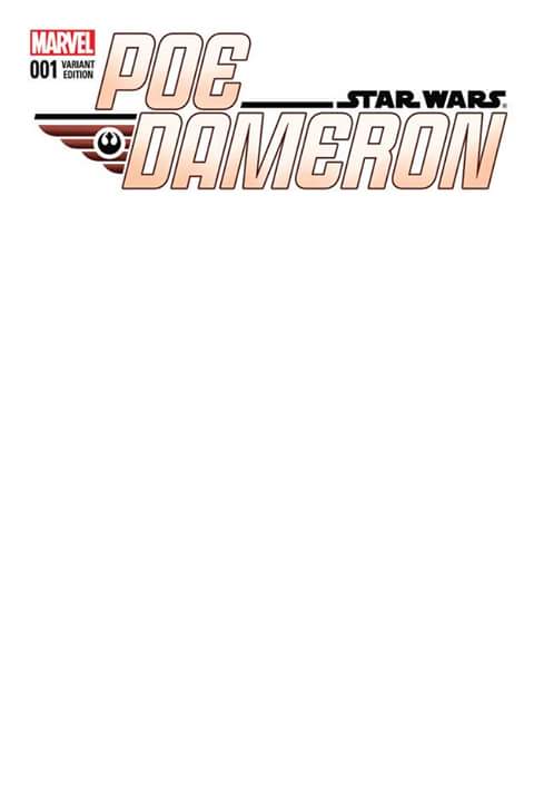 Star Wars Poe Dameron #1 Blank Variant