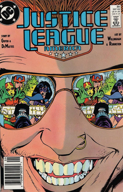 Justice League America #30 (1989) [Newsstand]-Fine (5.5 – 7)