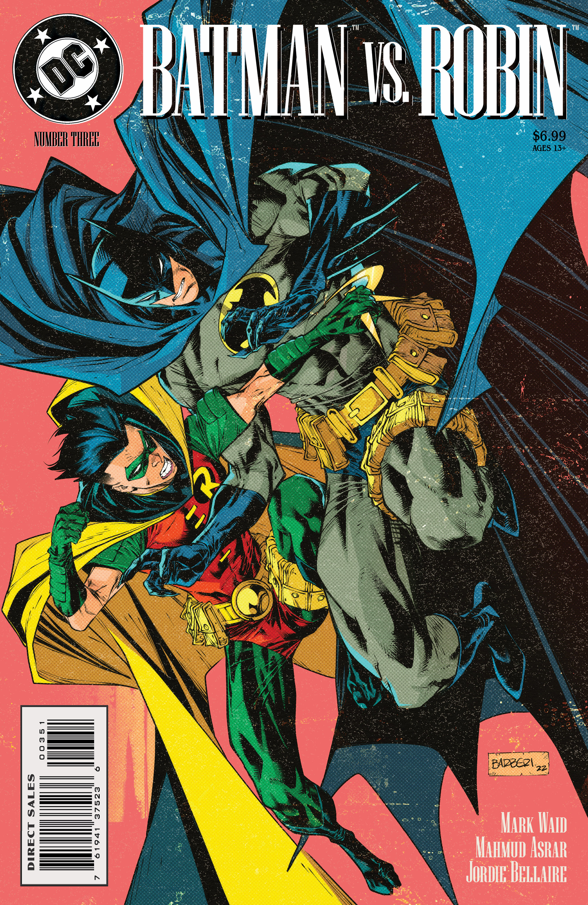 Batman Vs Robin #3 Cover D Carlo Barberi 90's Cover Month Card Stock Variant (Of 5)
