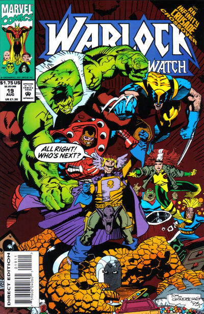 Warlock And The Infinity Watch #19-Very Good (3.5 – 5)