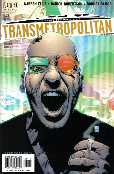 Transmetropolitan #39-Fine (5.5 – 7) Tim Bradstreet Cover