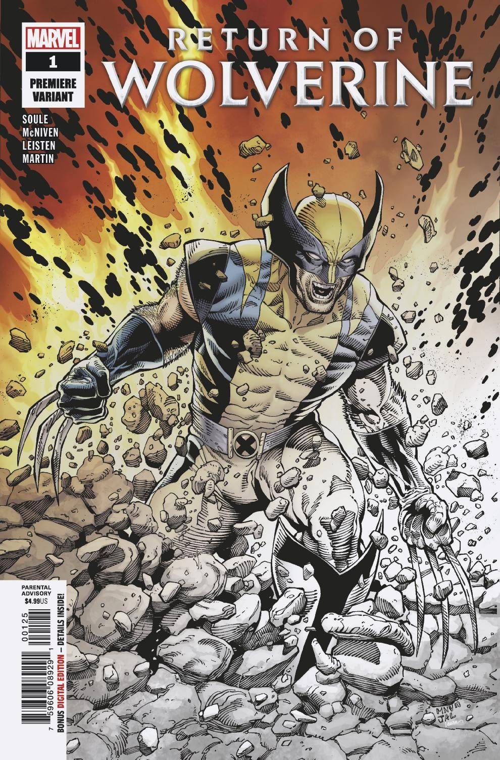 Return of Wolverine #1 McNiven Premiere Variant (Of 5)