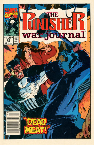 The Punisher War Journal #28 [Newsstand]-Fine (5.5 – 7)