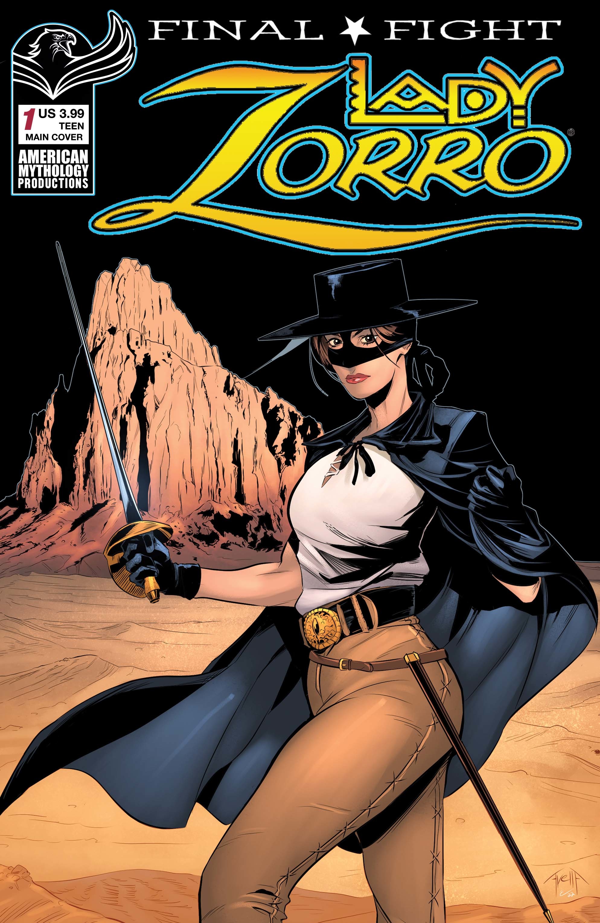 Lady Zorro Final Flight #1 Cover A Avella Main