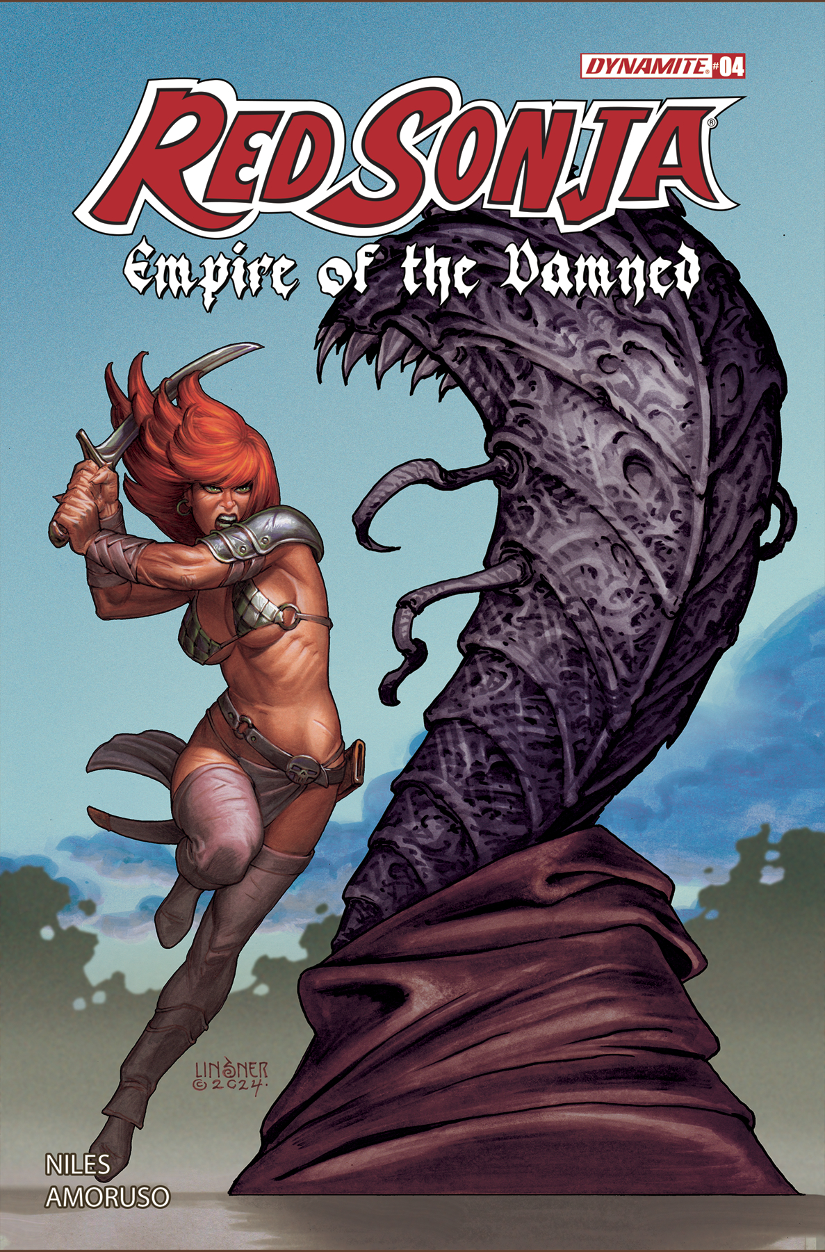 Red Sonja Empire of the Damned #4 Cover B Linsner