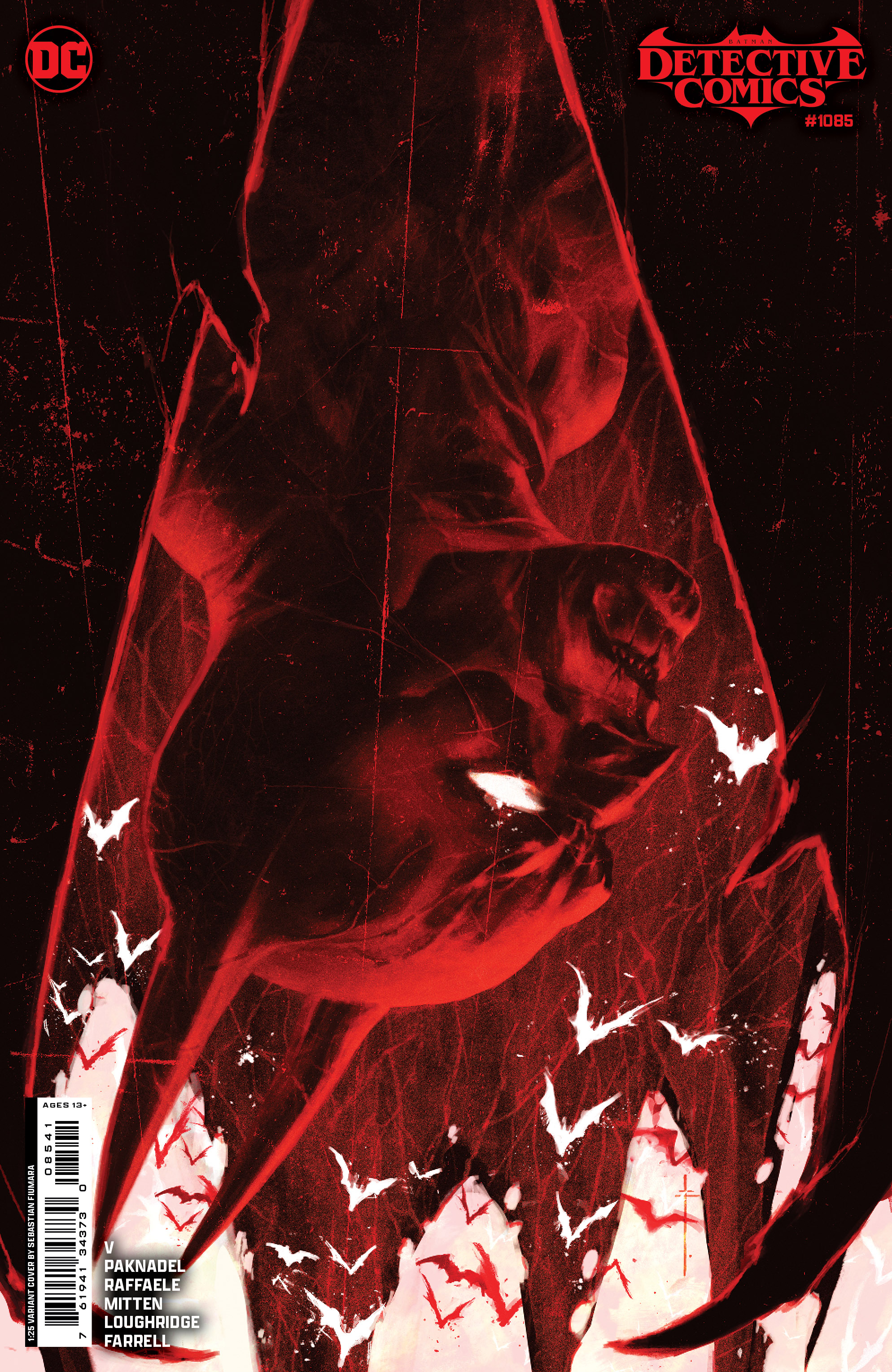 Detective Comics #1085 Cover E 1 for 25 Incentive Sebastian Fiumara Card Stock Variant