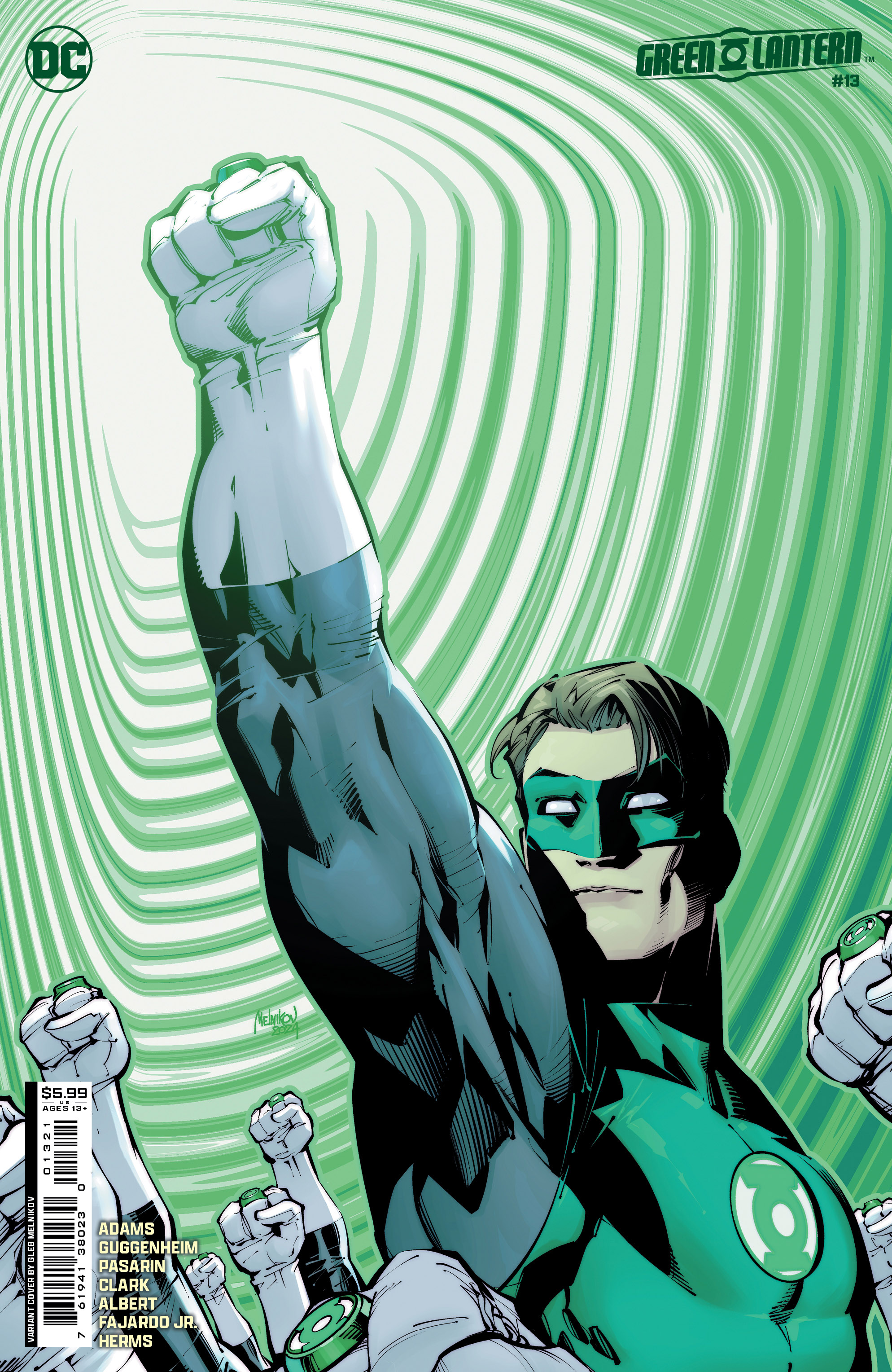 Green Lantern #13 Cover C Gleb Melnikov Card Stock Variant (Absolute Power)