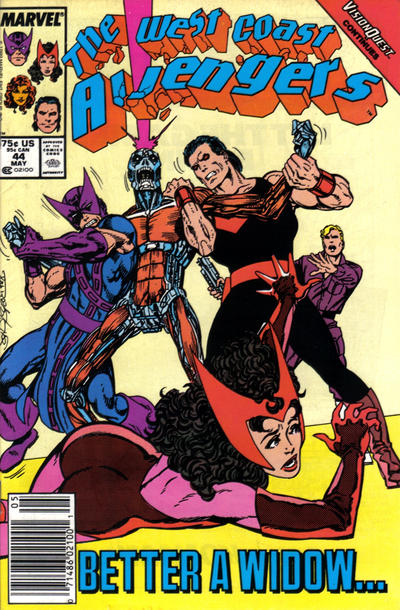 West Coast Avengers #44 [Newsstand]-Near Mint (9.2 - 9.8)