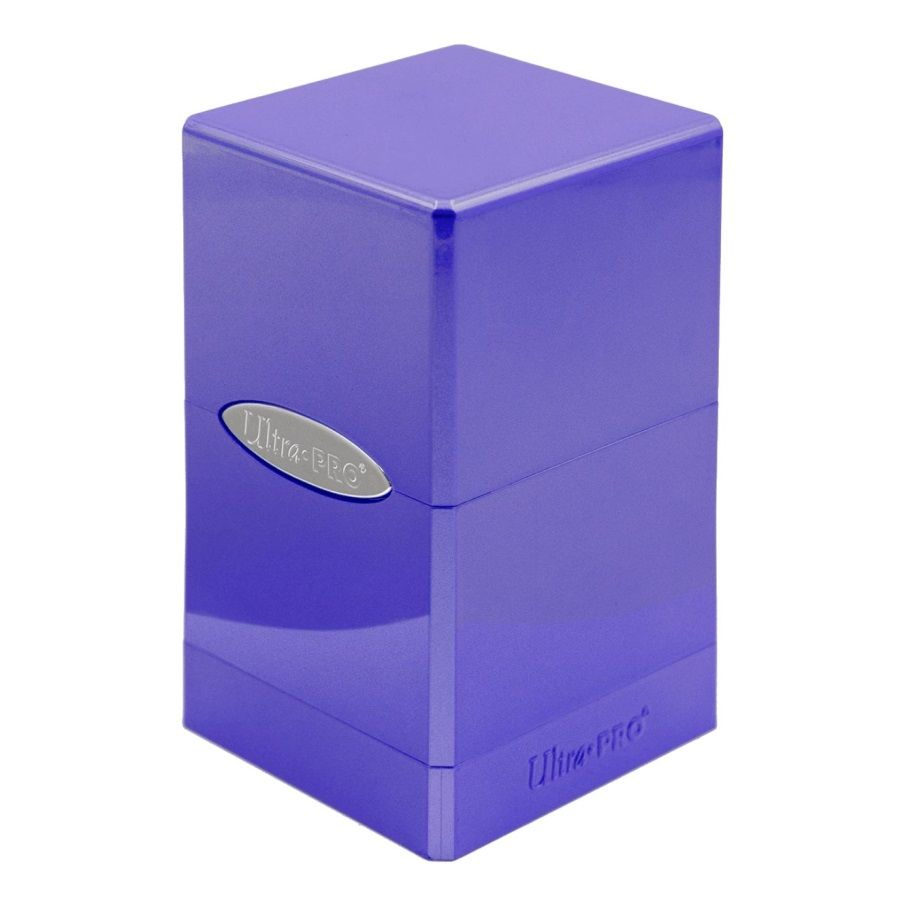 Ultra Pro Satin Tower Deck Box: 100+ Hi-Gloss Amethyst