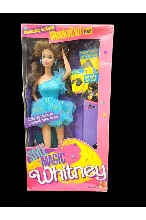 1988 Mattel Barbie Style Magic Whitney #1290 Wondra Curl Hair