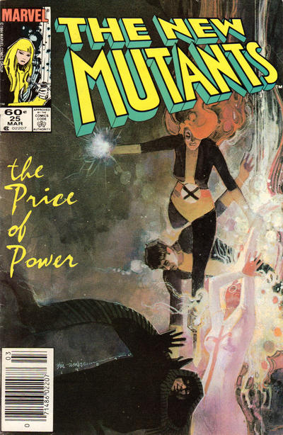 The New Mutants #25 [Newsstand]-Good (1.8 – 3)