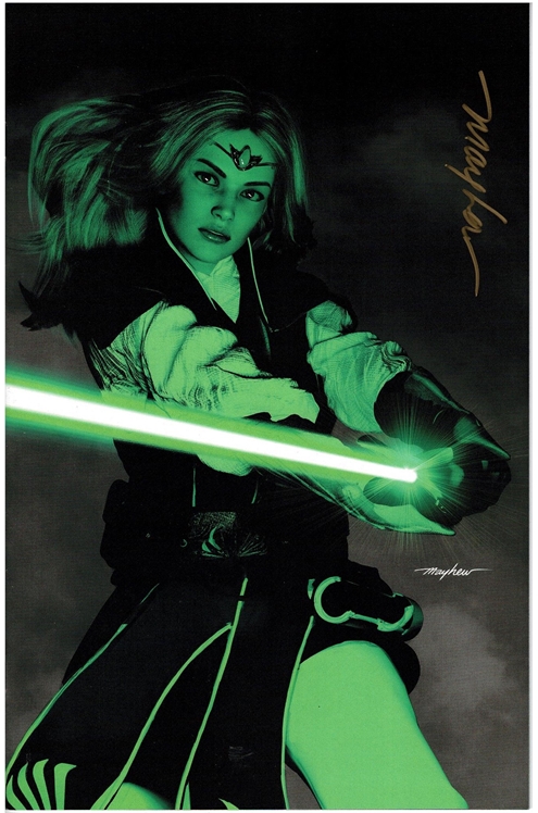 Star Wars: The High Republic #4 [Mike Mayhew Webstore Variant]-Very Fine, Signed By Mayhew