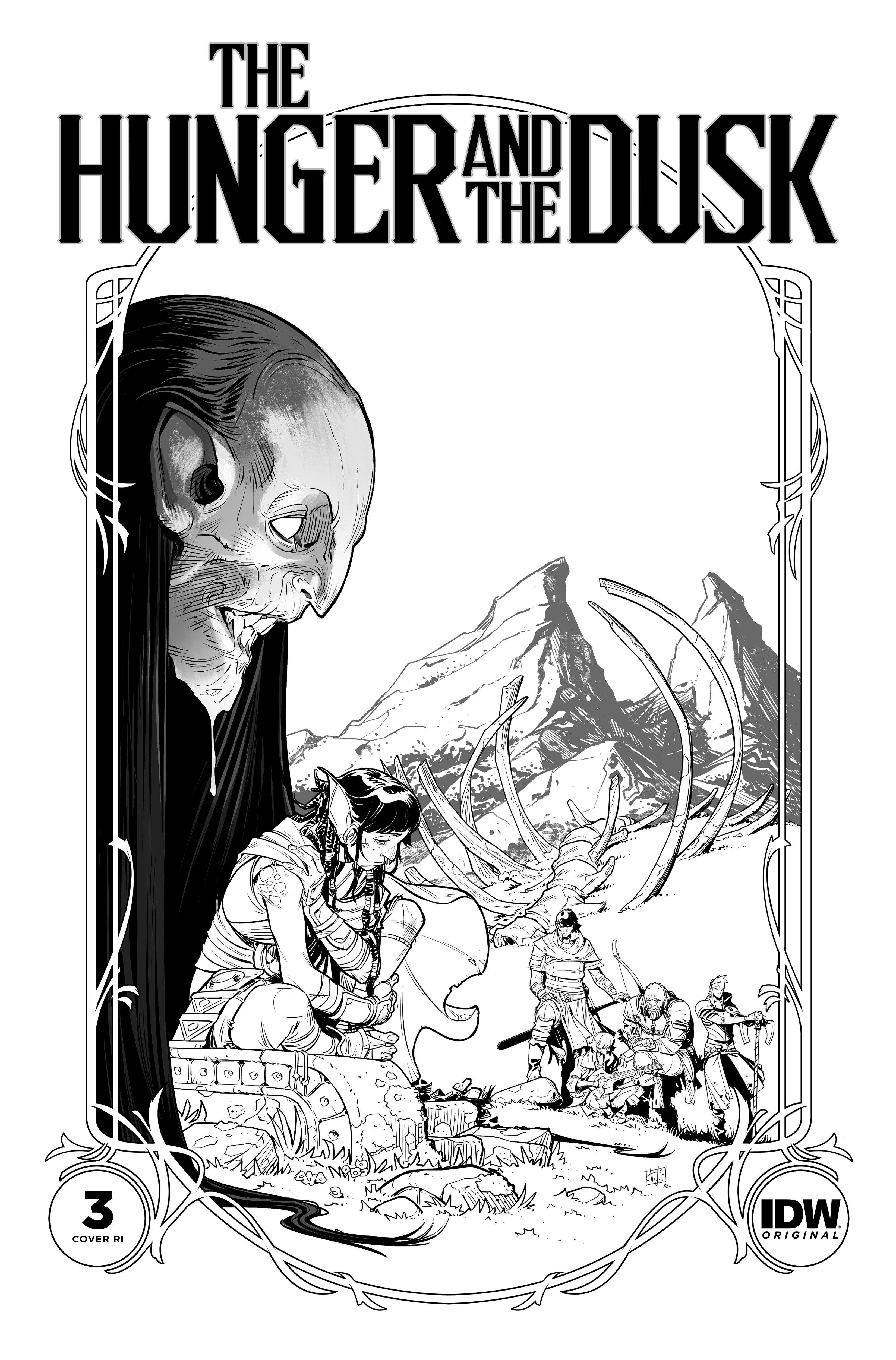 Hunger and the Dusk #3 Cover Wildgoose B&W 1 for 25 Incentive