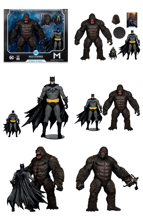 DC Multiverse Justice League Monsterverse Batman Vs Kong 2-Pack