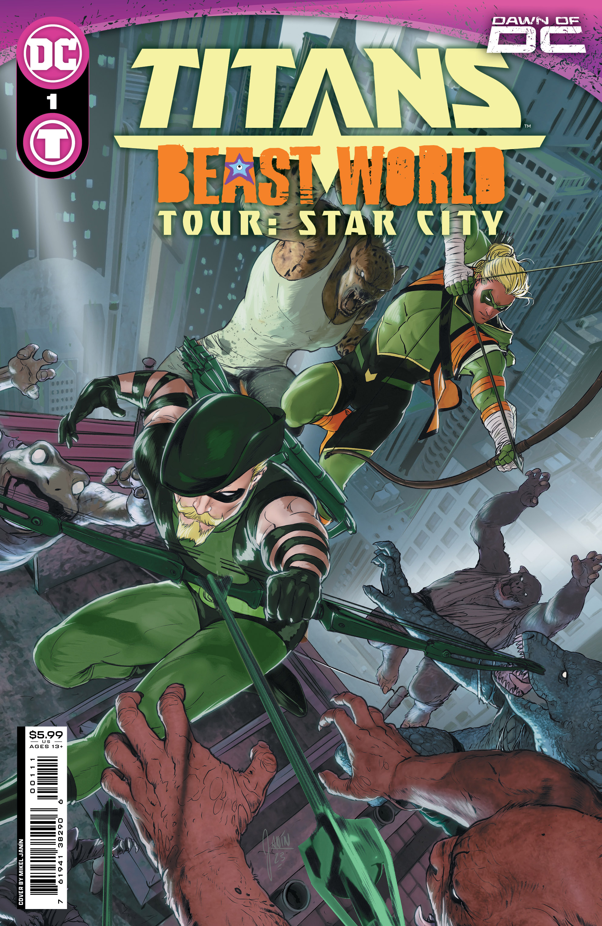 Titans Beast World Tour Star City #1 (One Shot) Cover A Mikel Janin