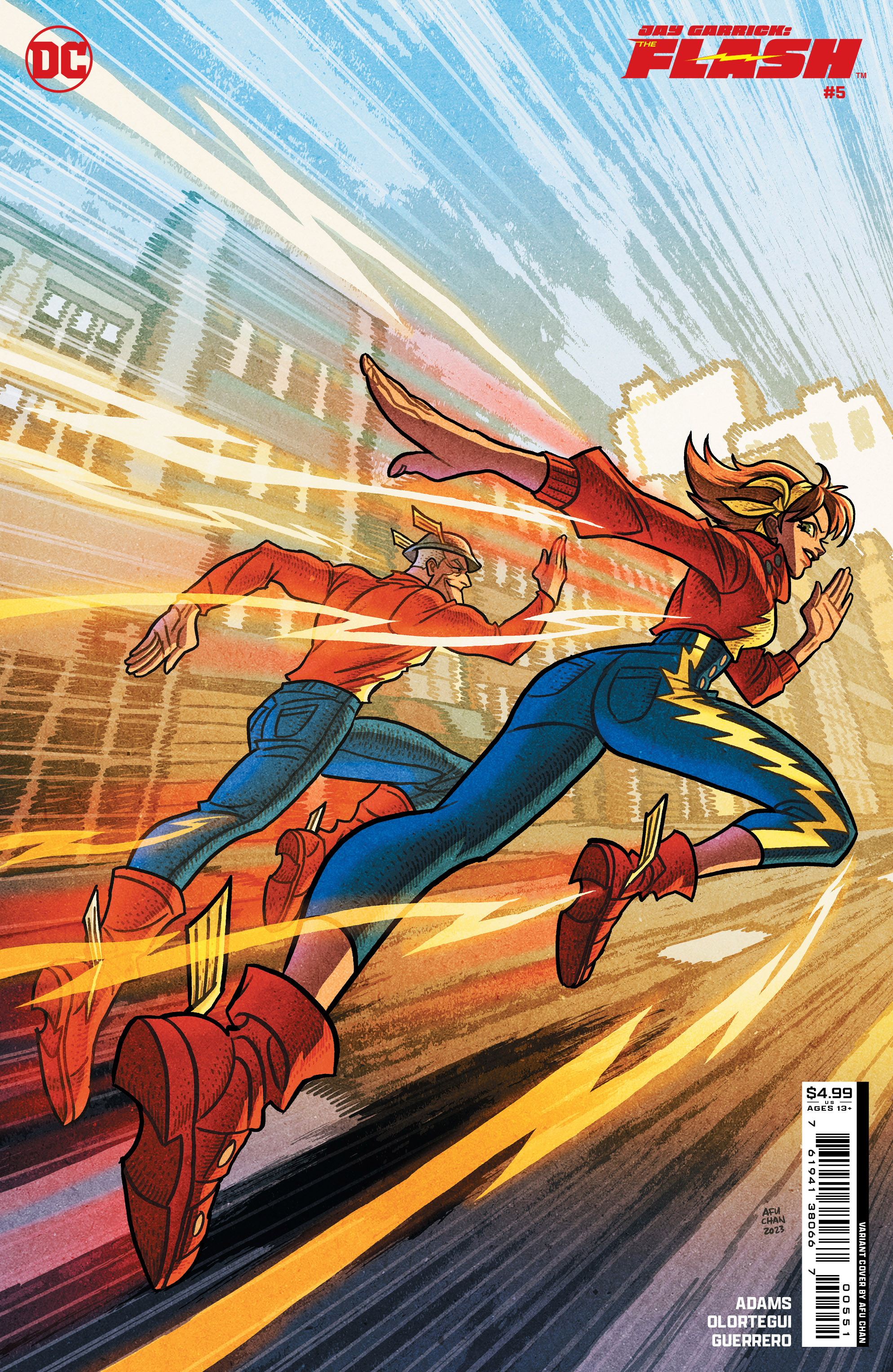 Jay Garrick the Flash #5 Cover C Afu Chan Card Stock Variant (Of 6)
