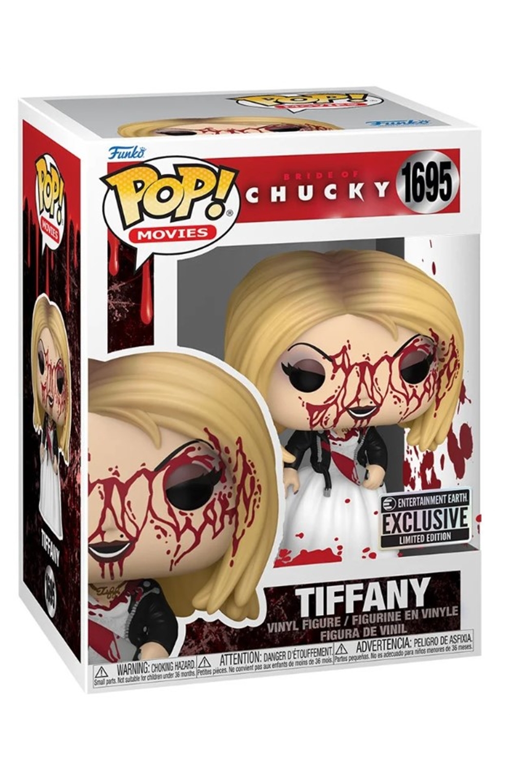 Bride of Chucky Tiffany Bloody Funko Pop! Vinyl Figure #1695 - Entertainment Earth Exclusive