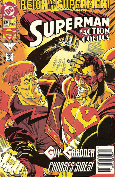 Action Comics #688 [Newsstand]-Near Mint (9.2 - 9.8)