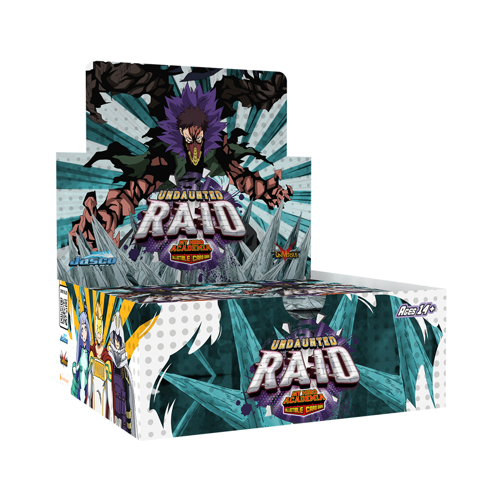 My Hero Academia CCG Series 5 Undaunted Raid Booster Display