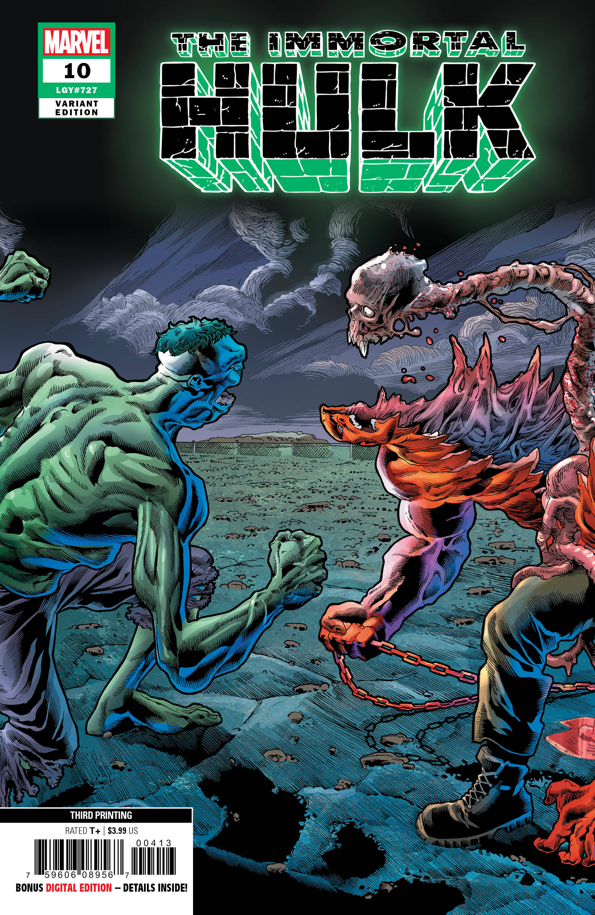 Immortal Hulk #10 3rd Printing Bennett Variant (2018)