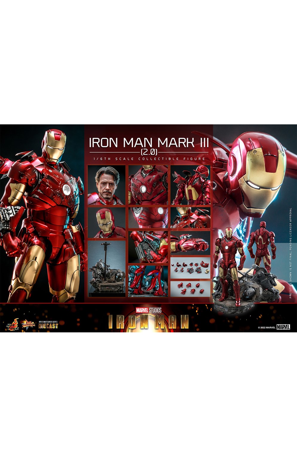 Iron Man Mark III (2.0) Sixth Scale Figure