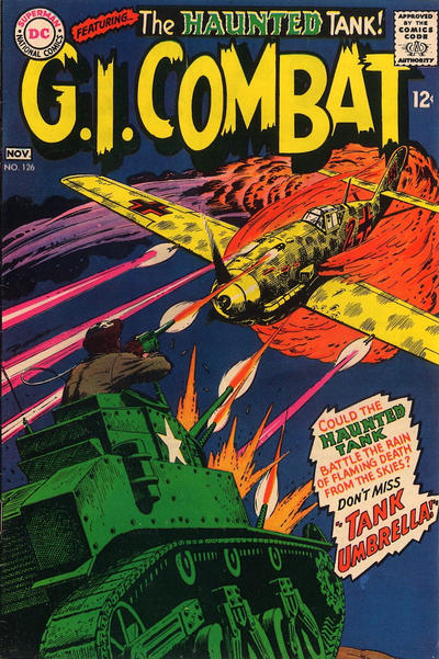 G.I. Combat #126-Good, Subcrease With Cover Detatched At Bottom Staple