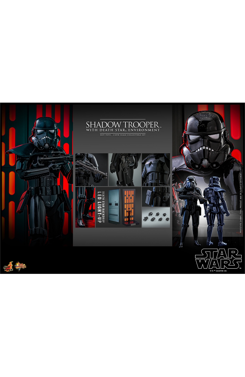 Shadow Trooper With Death Star Environment - Star Wars Sixth Scale Figure