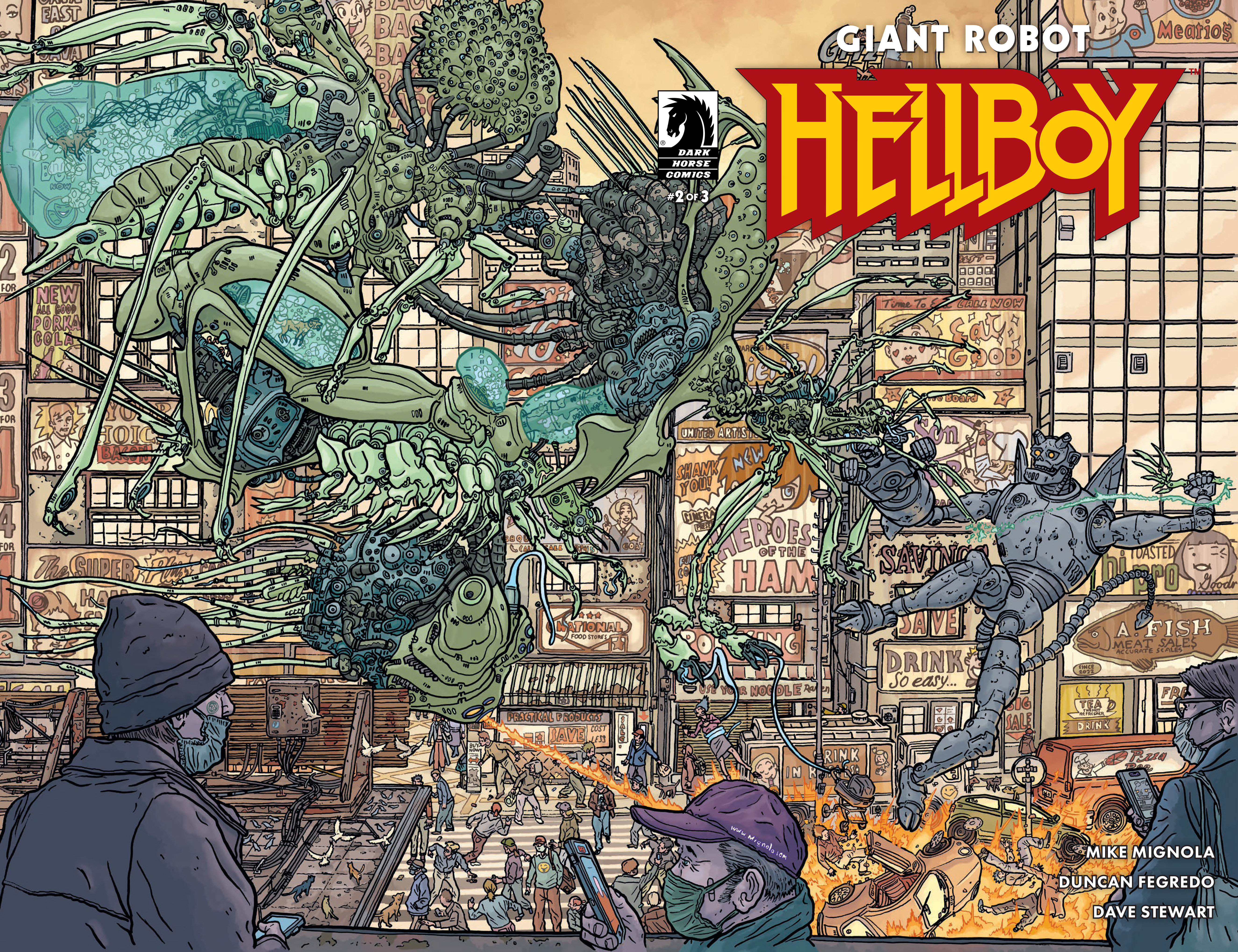 Hellboy & the B.P.R.D. Ongoing #69 Giant Robot Hellboy #2 Cover B (Wraparound) (Geof Darrow)
