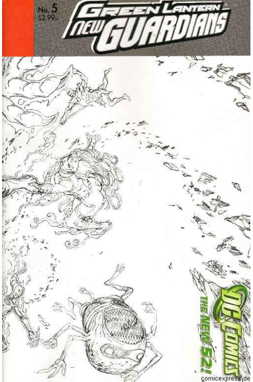 Green Lantern New Guardians #5 1 for 25 Incentive Tyler Kirkman (2011)
