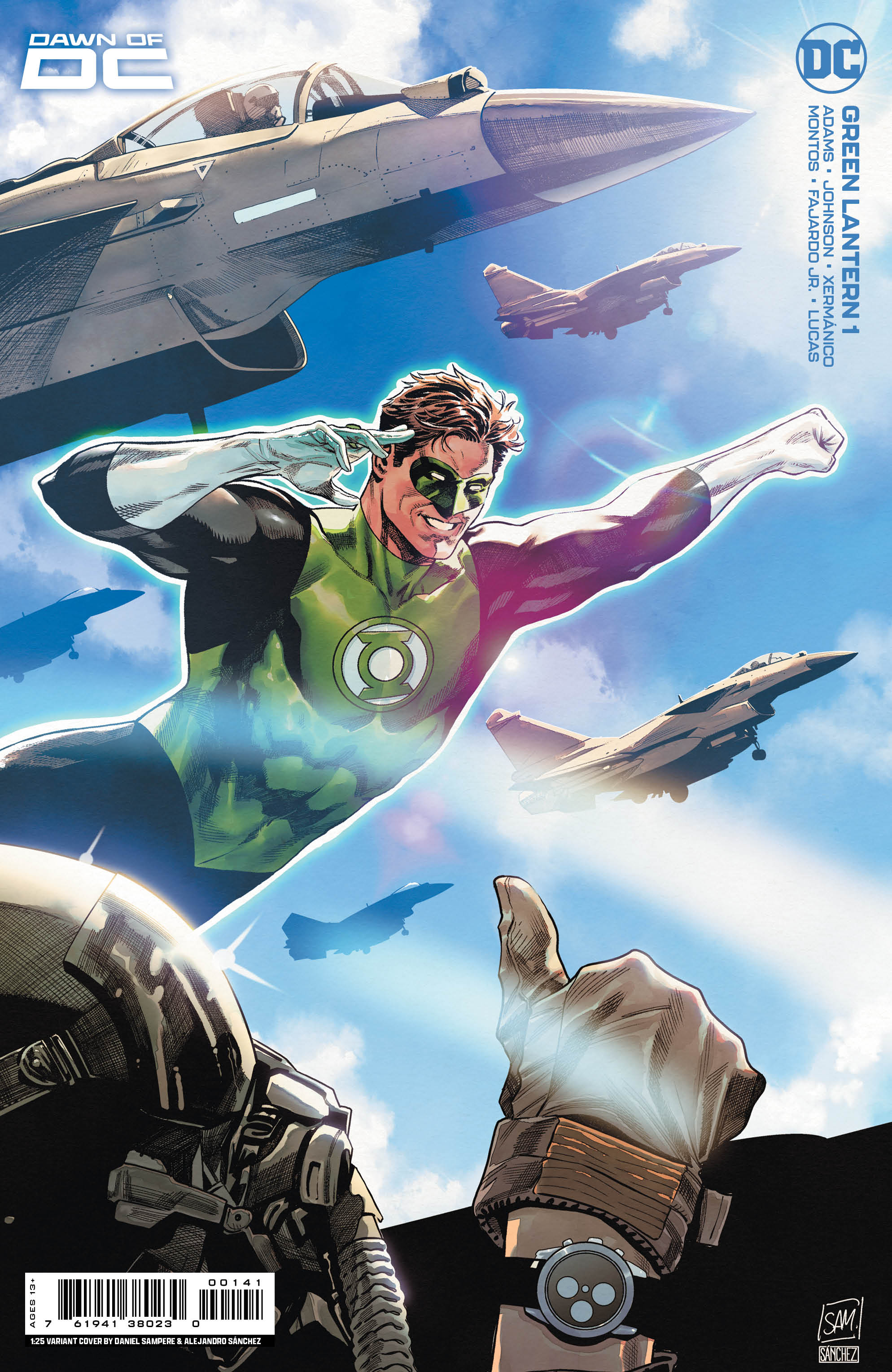 Green Lantern #1 Cover E 1 for 25 Incentive Daniel Sampere Card Stock Variant