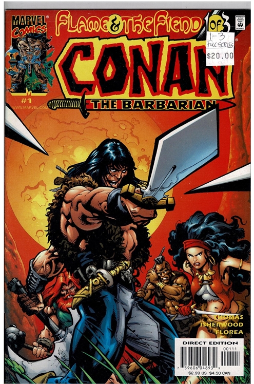 Conan Flame & The Fiend (2000) #1-3 Comic Pack - Full Series!