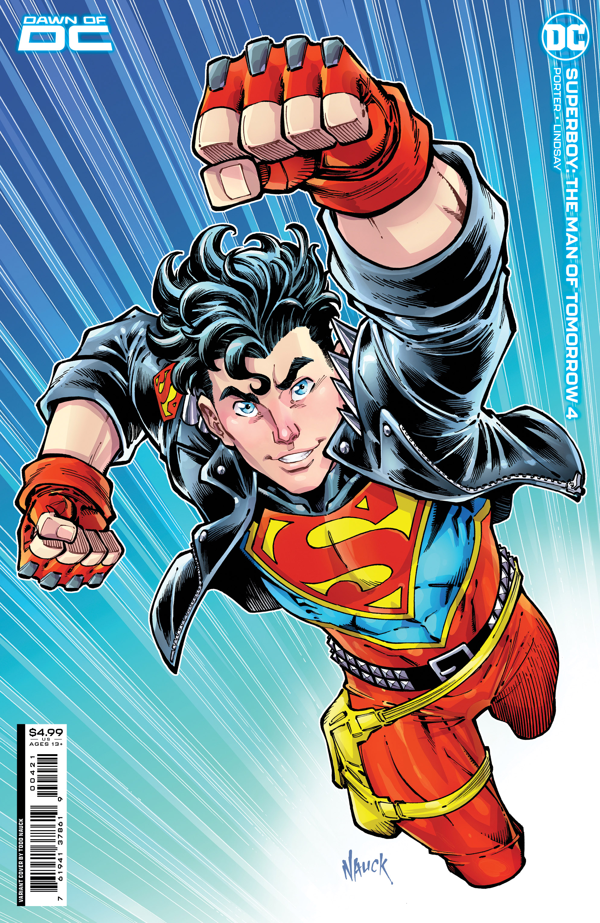 Superboy The Man of Tomorrow #4 Cover B Todd Nauck Card Stock Variant (Of 6)