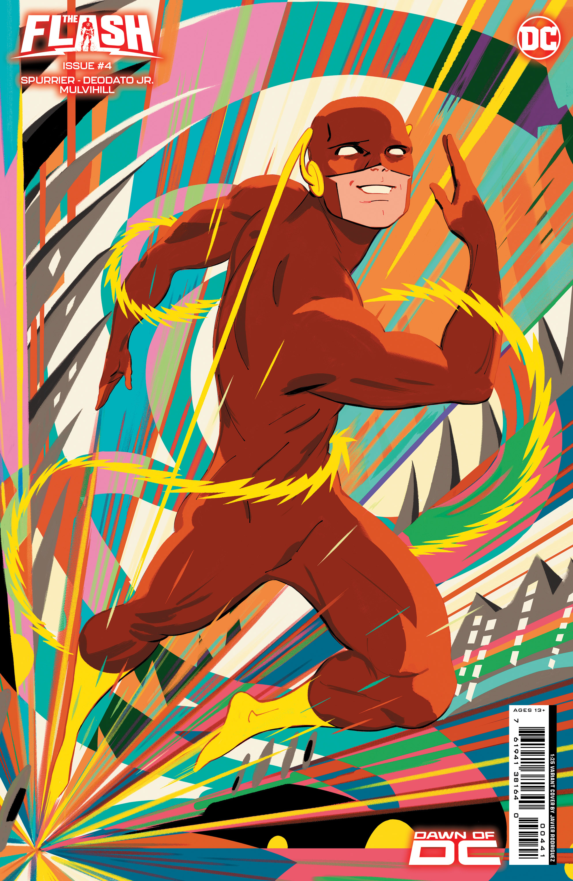 Flash #4 Cover E 1 for 25 Incentive Javier Rodriguez Card Stock Variant