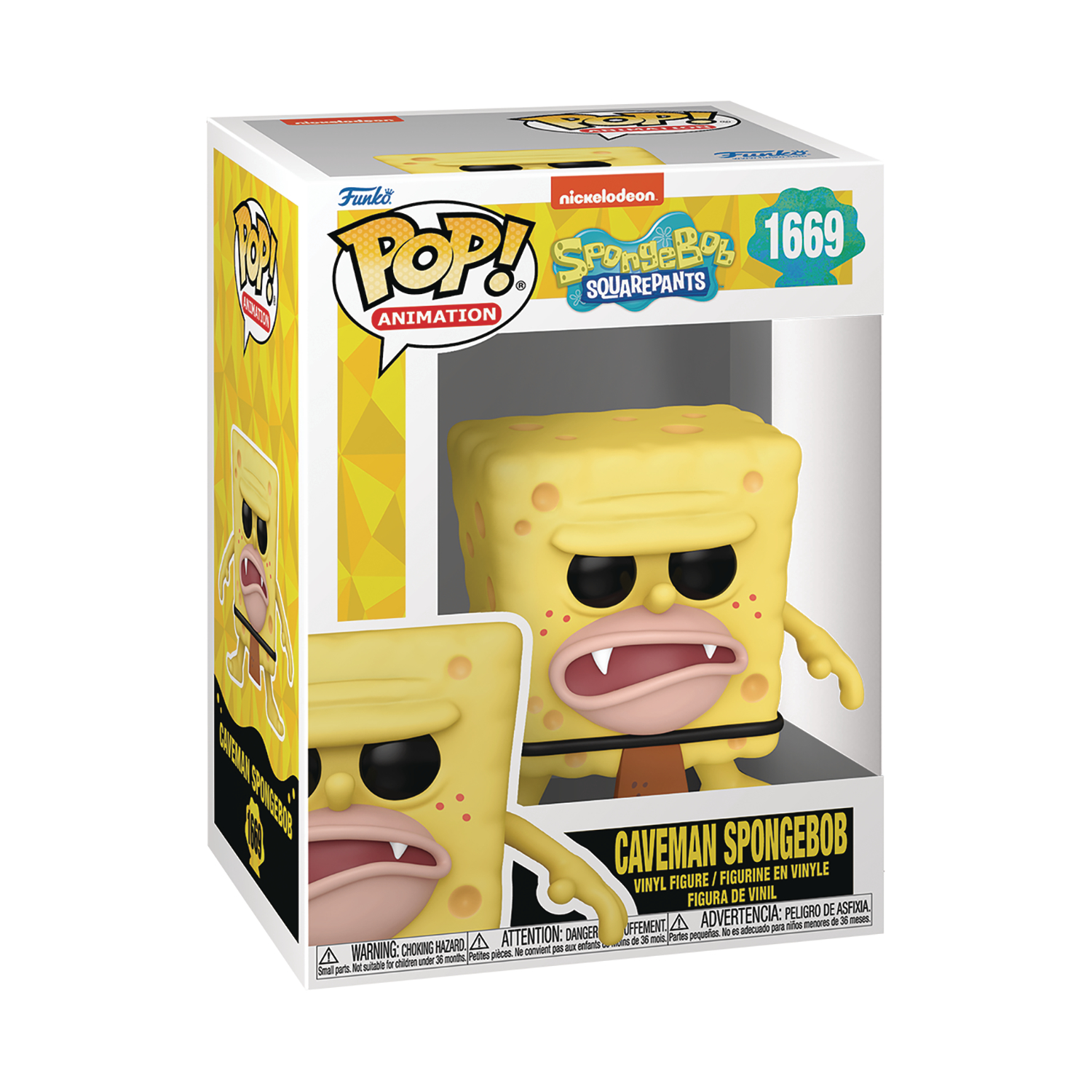 Pop TV Spongebob Squarepants 25th Caveman Spongebob Vinyl Figure