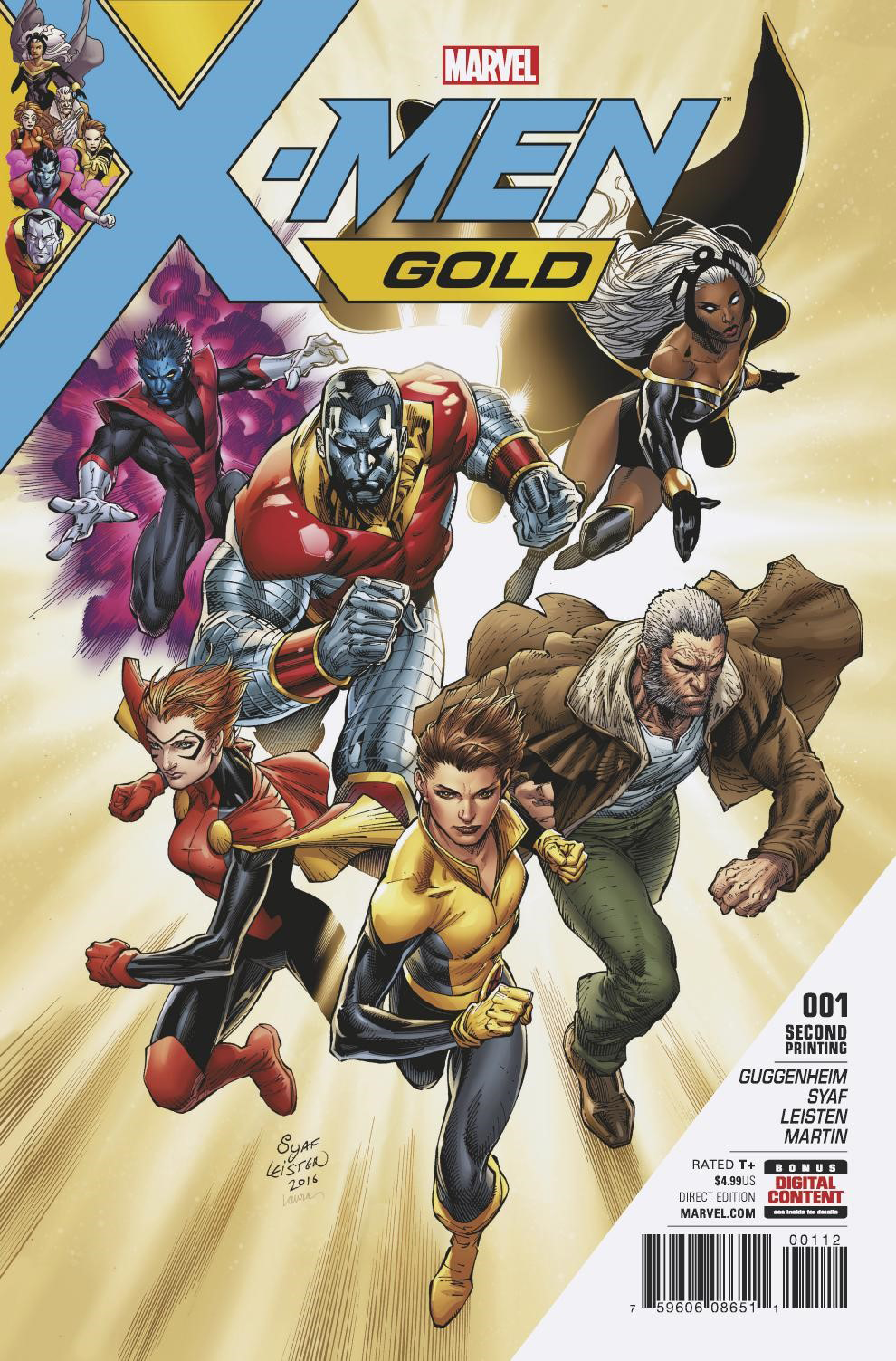 X-Men Gold #1 Syaf 2nd Printing Variant