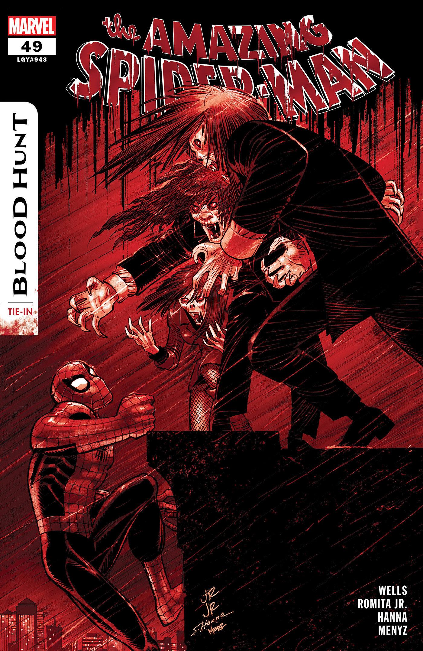 Amazing Spider-Man #49 2nd Printing Jr Jr. Blood Soaked Variant