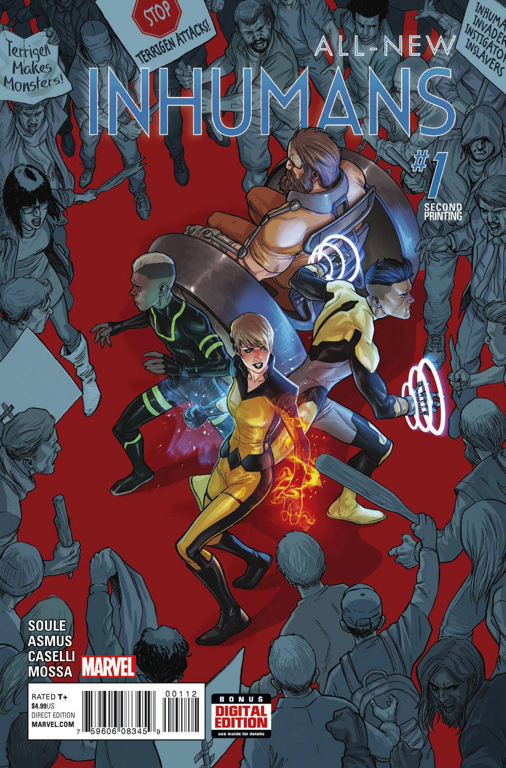 All New Inhumans #1 Caselli 2nd Printing Variant