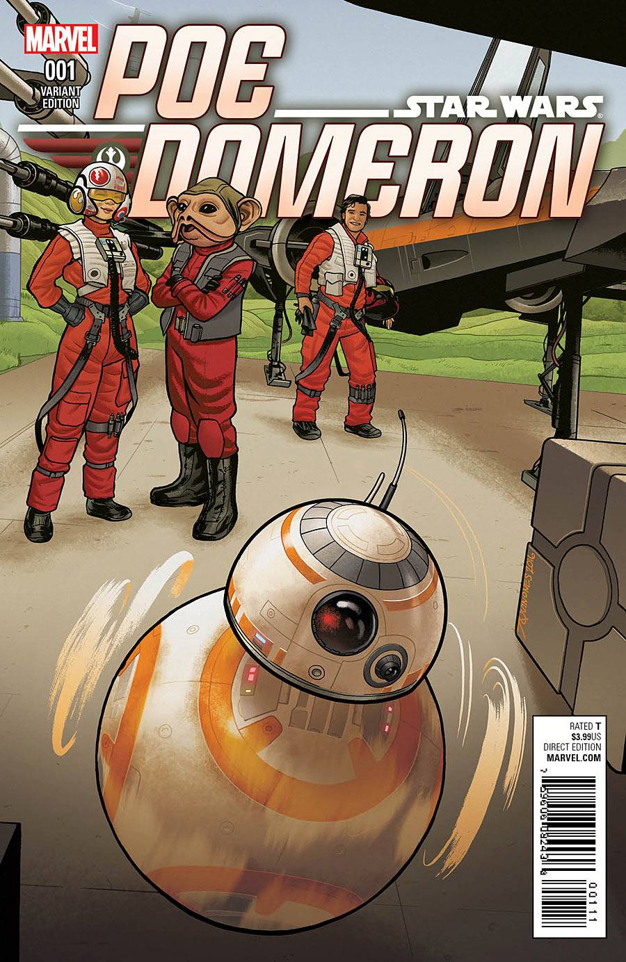 Star Wars Poe Dameron #1 Quinones Bb 8 Variant