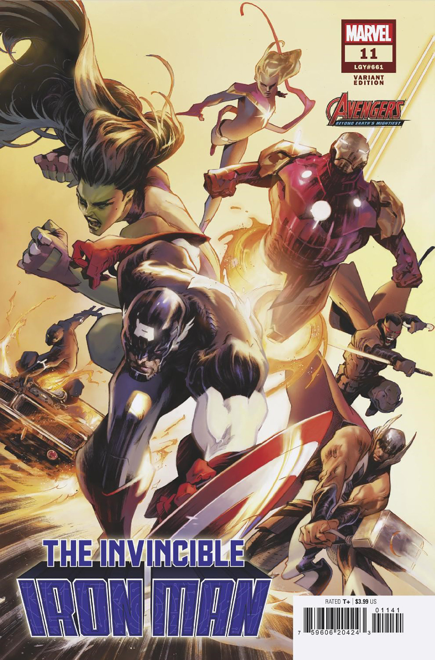 Invincible Iron Man #11 Alex Lozano Avengers 60th Variant (Fall of the X-Men)