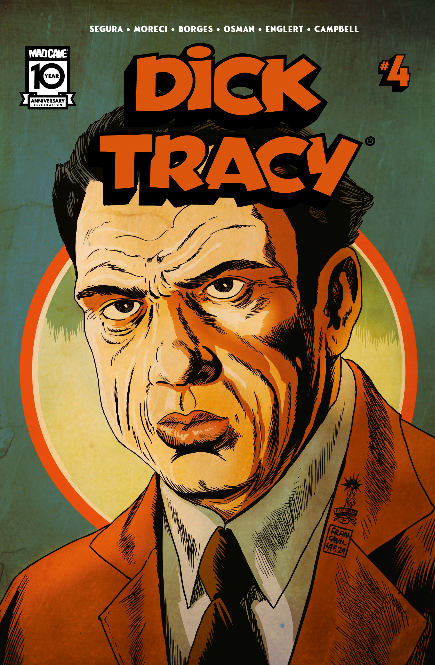 Dick Tracy #4 Cover C 1 for 10 Incentive Francesco Francavilla Variant