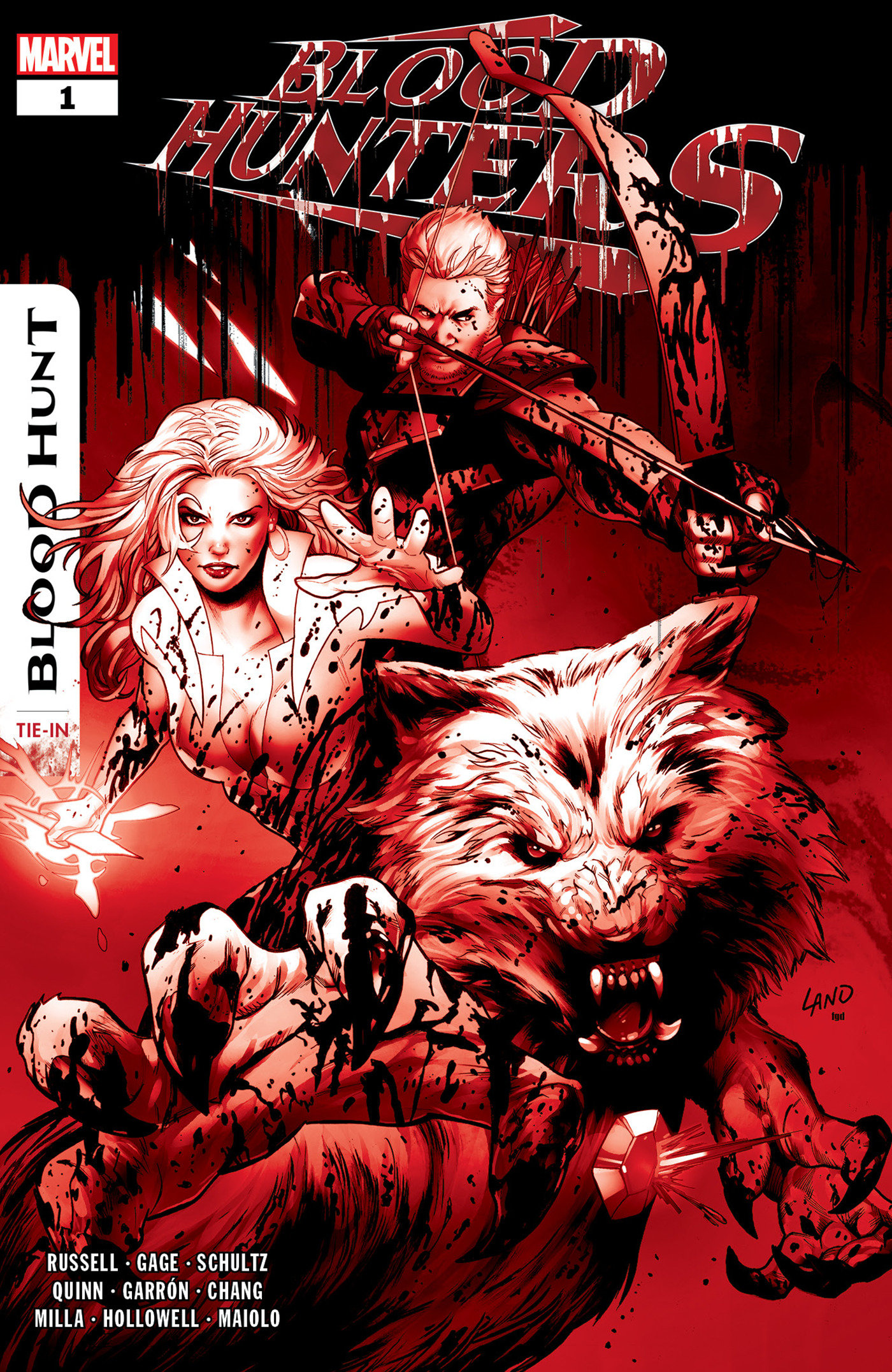 Blood Hunters #1 2nd Printing Greg Land Blood Splatter Variant (Of 4)
