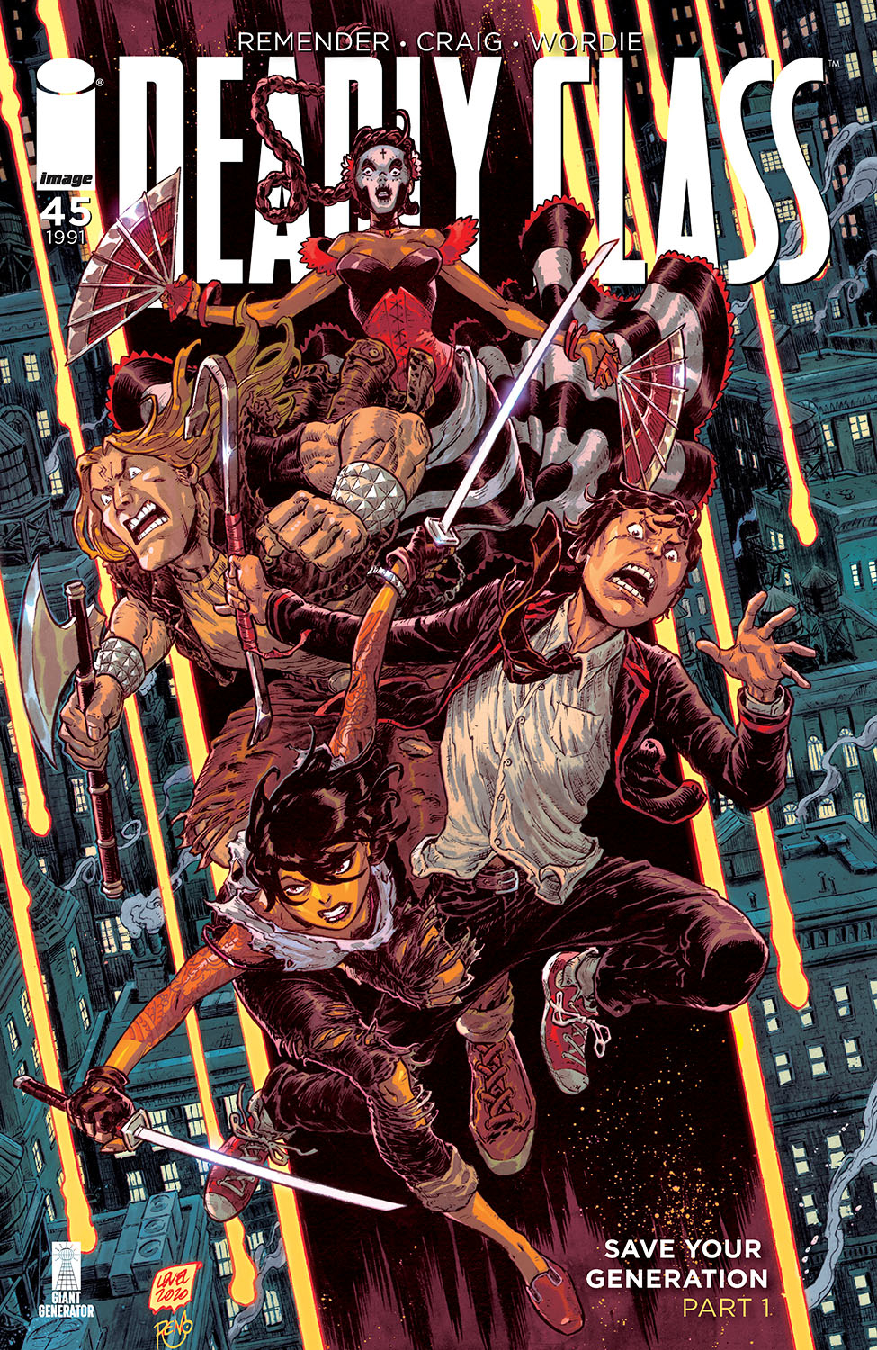 Deadly Class #45 Cover B Level & Dinisio (Mature)