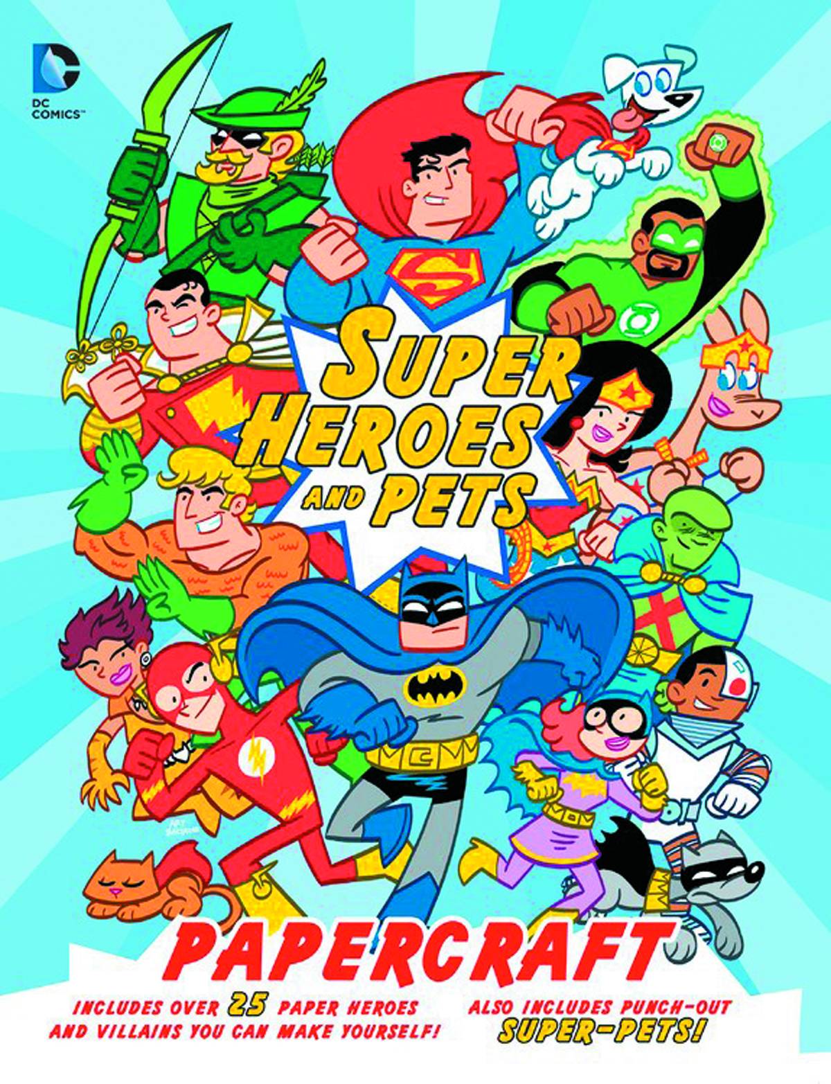 DC Super Heroes And Pets Papercraft Soft Cover