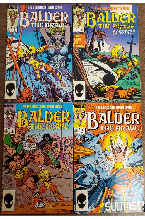 Balder The Brave #1-4 (Marvel 1985) Set