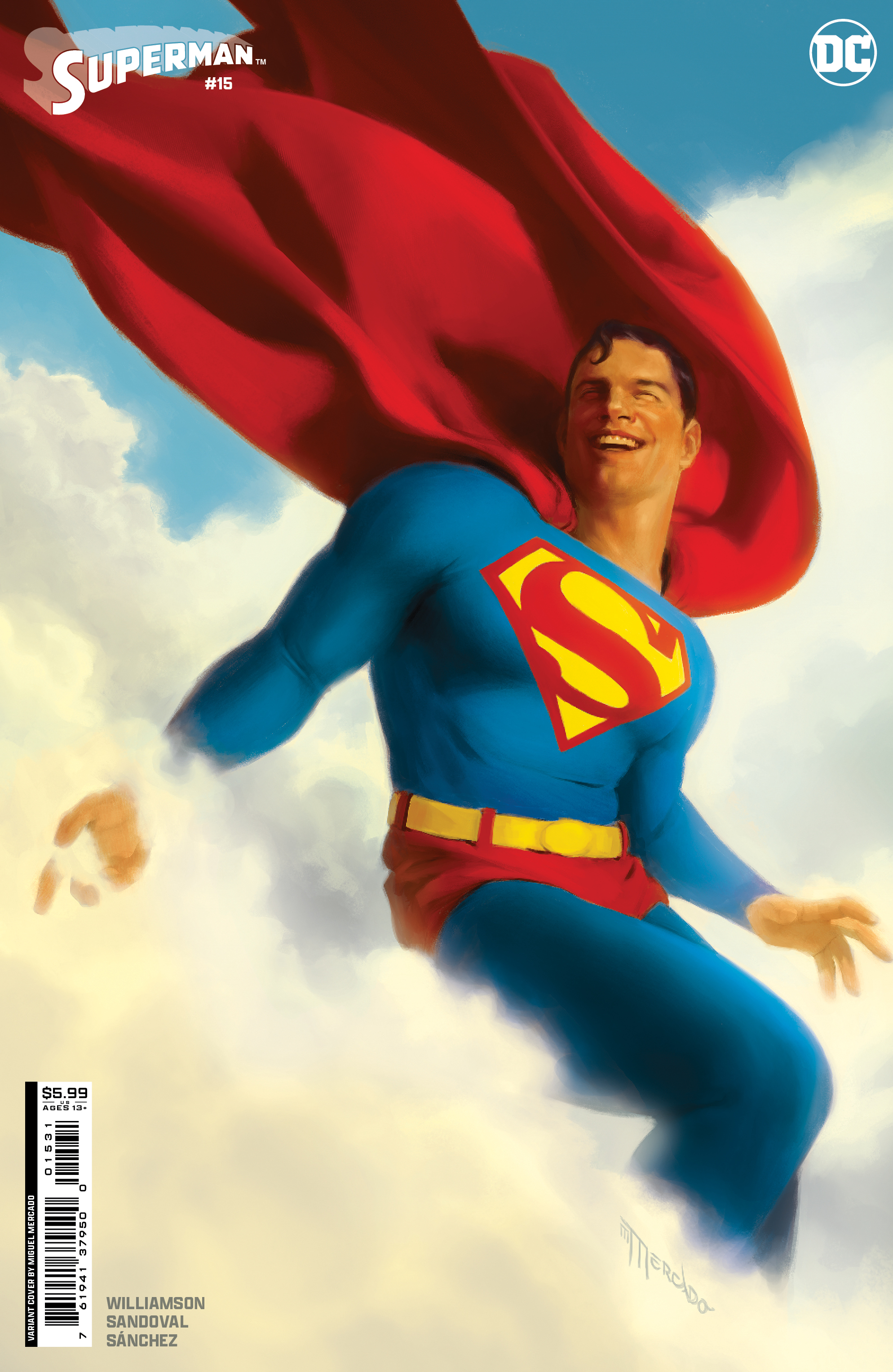 Superman #15 Cover D Miguel Mercado Card Stock Variant (House of Brainiac) (Absolute Power)