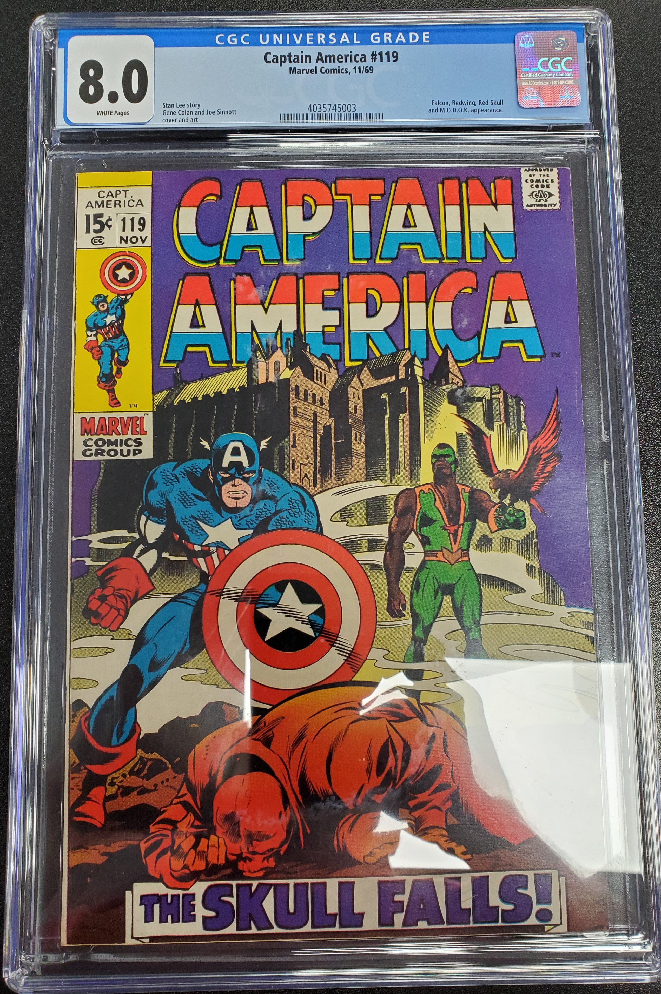 Captain America #119 Cgc 8.0